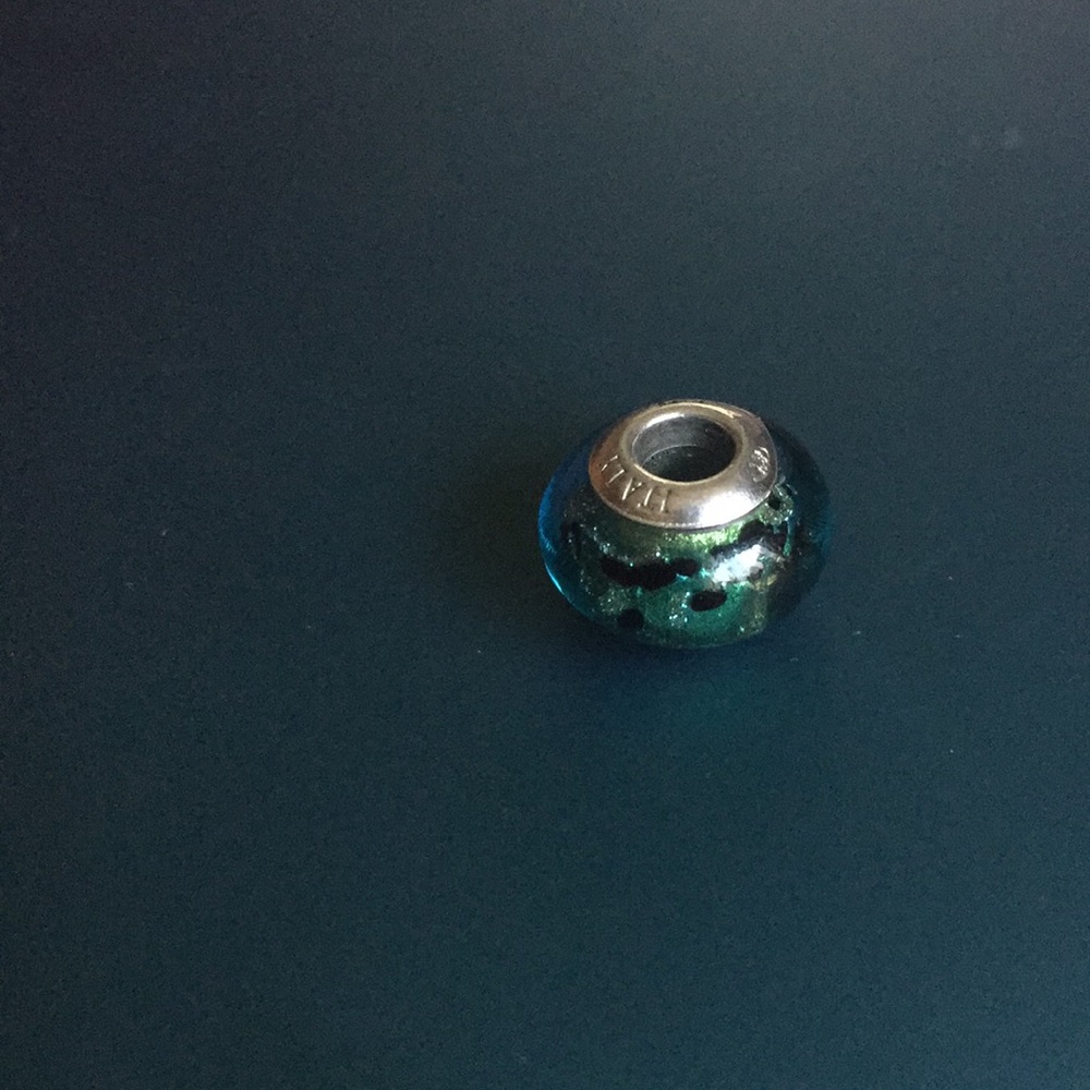 Sterling Silver and Murano Glass Charm